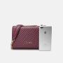 China Factory  2024 Hot selling Women Clutch bag High Quality Pu Leather lady Stripe Shoulder bags fashion DC Handbags for women
