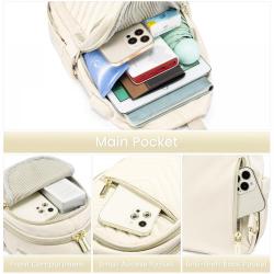 LOVEVOOK OEM ODM New Fashion Women Mini Backpack Quilted Crossbody Shoulder Bag And Purses Custom Small Chest Bags For Woman Men