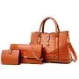 Wholesale Price 3 Pcs Set Bags Bolsos De Mujer Custom Leather Bag Trendy Handbags Crossbody Bags For Ladies
