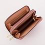 ZR573 Women's Wallet Long Handbag PU Double-layer Zipper Coins Wallet Purse Girl Stylish Weave Mobile Phone Bag Card Holder