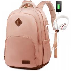 LOVEVOOK high capacity cute backpack with zipper travel backpack waterproof office computer laptop school bags luggage for women