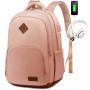 LOVEVOOK high capacity cute backpack with zipper travel backpack waterproof office computer laptop school bags luggage for women