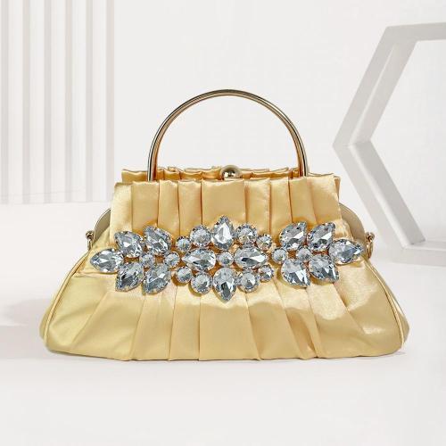 Wholesale Ladies Designer Bags For Party Vintage Pleated Luxury Shoulder Bag Diamond Famous Brands Designer Bolsas Para Mujer