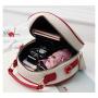 ZR696 Women Bags Cherry Fashion PU Leather Girl Lovely Small Square Bag Simple Zipper Shoulder Crossbody Phone Bag Female Party