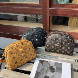 Mobile phone bag for women 2024 new design flower print pu leather women's shoulder bag fashion shell bag
