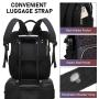 LOVEVOOK gorgeous overnight backpacks fashion bookbags large capacity geometric luminous travel laptop backpacks for women girls