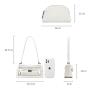 2023 Wholesale Hot Sell Lady Clear Bag Transparent PVC Handbags 2pcs Set Women Recycled Leather Purses And Bags