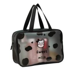 2024 custom logo Printing Carton Clear Pvc Wash Bag Toiletry Waterproof Plastic Travel Makeup Bag