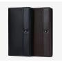 ZR556 Men Long Wallet Card Holder Positions Case Frosting Purse Retro Money Clip Billfold Dollars PU Open Wallet High Quality