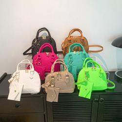 Candy Color Female 2024 New Fashion Retro Tote Shell Bag Casual Single Shoulder Crossbody Bag Female