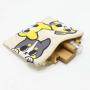 Custom Logo Printed Canvas Zipper Travel  Cosmetic Bags Luxury Cotton Canvas Drawstring Gift Packaging Dust Makeup Pouch