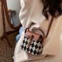 2024 New diamond pattern bucket bag Europe and the United States retro single shoulder cross bag fashion casual handbags