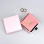 Custom Emboss Logo Tight Close PU Leather Jewelry Pouch With Magnet Leather Earring Necklace Bracelet Jewelry Bag
