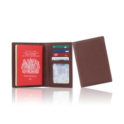 Factory direct leather passport holder slim passport wallet card holder leather passport cover