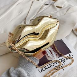 Korean Version of Instagram Lip Bag New Trend Girl Bright Face Chain Single Shoulder Cross Body Small Bolsos-para-mujeres Bag
