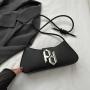Simple fashionable casual shoulder bag leisure underarm bag 2024 summer new Korean style fashionable small square bag handbag
