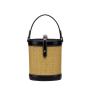 New Arrival Factory Wholesale Ladies Straw Bags Hand Bags Bucket Bags Summer Custom Logo Pu Leather Womens Beach Handbags
