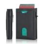 Hot Selling Mens Slim Wallet with Money Clip RFID Blocking Credit Card Holder Minimalist Wallet with Gift Box Pu Card Holder