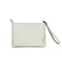 Pure Milky Ivory White Secure Smell-Proof Pouch with Combo Lock for Your Valuables and Accessories