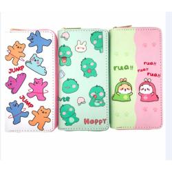 LW002 Women Fashion Purse Long Wallets Cute New Korean Wallet for Girl PU Leather Credit Card Money Slot Holder 2023