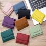Fashionable woman western leather wallet genuine leather rfid blocking minimalist slim women wallet ladies purse