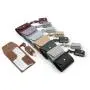 Pu Leather Dustproof Facemask Storage Case With Custom Logo Face Mask Holder plus Hand Sanitize Bottle Holder