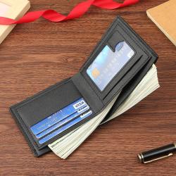2024 New Soft Wallet Wholesale Multi Card Pocket Men's Bag Alphabet Printing Ultra Light Cut Resistant Soft Leather