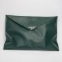 Promotional Green Leather Envelope Dust Bag Large Button Pu Leather Shoe Clothes Packaging Envelope Pouch