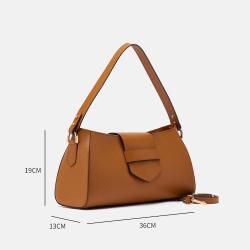 Custom Simple Female PU Handbag Fashion Luxury Underarm Shoulder Hand Bags For Women
