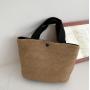 New style Internet celebrity summer beach vacation fashion woven bag, retro handbag, straw woven bag for women