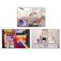 Gelory Fashion Transparent Pink Make Up Bags Wash Organizer Toiletry Makeup Cosmetic Bag Beauty Case Travel Storage Bath Pouch
