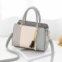 2024 Contrast Colors PU Leather Purse Handbags For Women Designer Charm Famous Brands