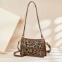 Lady Underarm Shoulder Bag Fashion Women Ladies Leopard Print Genuine Leather Girls Lady Handbag Crossbody