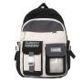 Ins Leisure Girls Backpack Japanese Multi-Layer Backpack Color Contrast Junior High School Student Schoolbag
