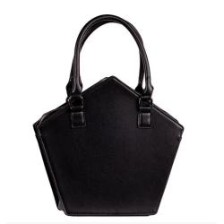 Custom design comic style women shoulder bag gothic pentacle embossed customized Ita cute spooky bag