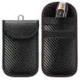 OEW189  RFID Key Pouch Carbon Fiber Signal Blocking Bag With Key Hook Keyless Car Theft Pouch Anti Theft Key Card Case