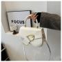 Popular design versatile small square bag 2024 fashion solid color high quality women's shoulder bags luxury crossbody handbag