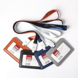 KT003 Wholesale Identity Badge Lanyard Plastic Work ID Neck Strap Card Bus Holders Work Card Bus Access Student Card Holder