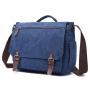 Vintage Canvas Satchel Messenger Bag for Men Business Travel Shoulder bag 38cm big size fits 15 inch Laptop Handbags book bag