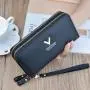 Korean version 2021 new design women pu leather wallet wholesale fashion cross fringe zipper purse wallet