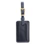 Wholesale custom handcrafted full grain leather luggage tag with adjustable strap