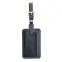Wholesale custom handcrafted full grain leather luggage tag with adjustable strap