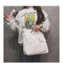 2024 Korean Version Simple Custom Printed Student Class Tutoring Bag Shoulder Messenger Canvas Bag