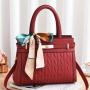 Large Capacity Female Handbags With Silk Scarf PU Ladies Crossbody Bags 2021 Luxury Diamond Lattice Women Handbags