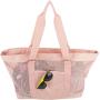 Factory Wholesale Fashion Travel Handbags Clear Mesh Shoulder Bag Transparent Tote Beach Bag
