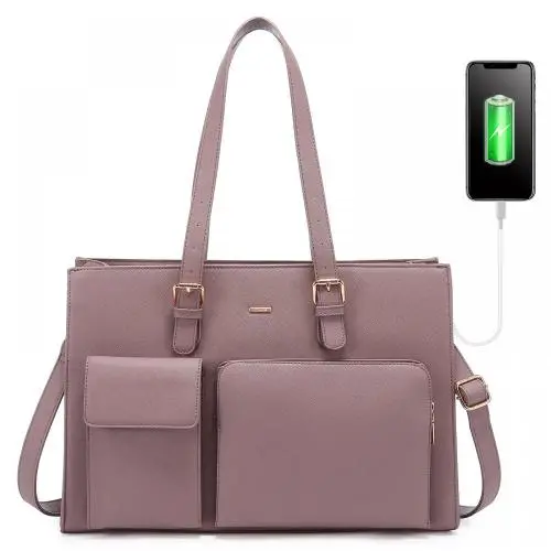LOVEVOOK wholesale Women 15.6 Inch Waterproof Leather Computer Bag Work Tote Bag Large Office Handbags Briefcase Laptop Bags