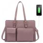 LOVEVOOK wholesale Women 15.6 Inch Waterproof Leather Computer Bag Work Tote Bag Large Office Handbags Briefcase Laptop Bags
