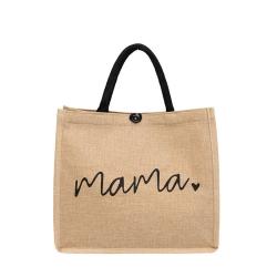 KBW024 2023 Fashion Women Handbag Linen Women Bag Large Capacity Casual Shoulder Bag Fashion Letter Package
