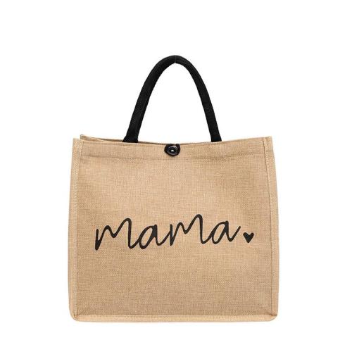KBW024 2023 Fashion Women Handbag Linen Women Bag Large Capacity Casual Shoulder Bag Fashion Letter Package