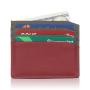 China Factory Custom Card Holder Pu Leather  Wallet Stamp Your Logo Promotional Card Holders For Women Slim Wallet Rfid